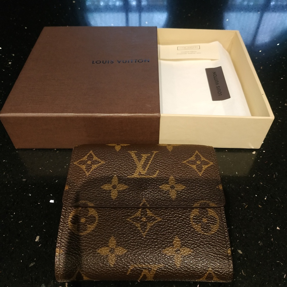 **SOLD*Louis Vuitton Elise Compact Wallet Monogram - Picture 1 of 8